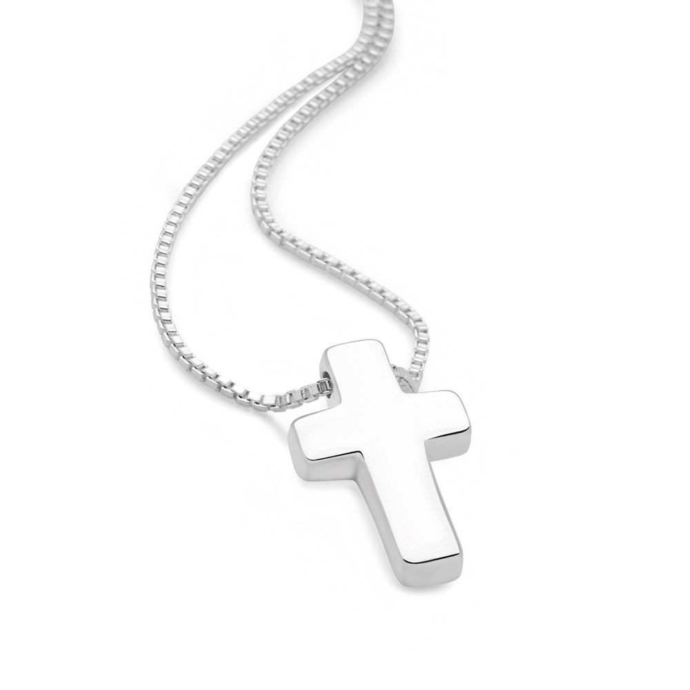Silver Cross Chain Silver Necklaces CHN1352