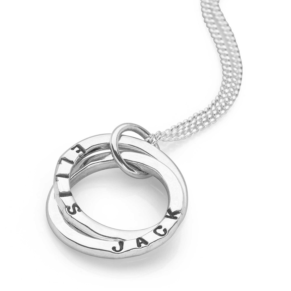 Personalised Intertwined Names Pendant 